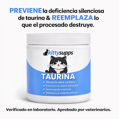 Suplemento Taurina Para Evitar Déficit Silencioso En Los Gatos