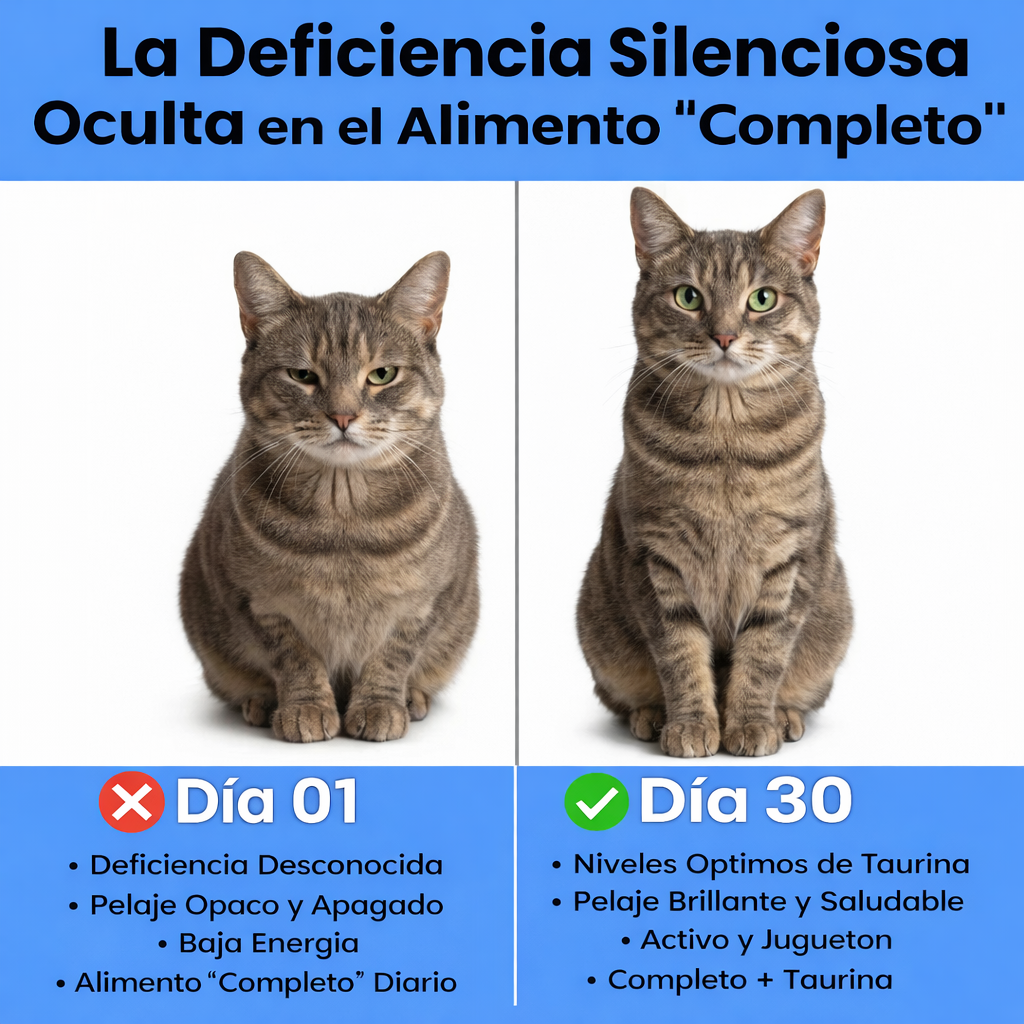 Suplemento Taurina Para Evitar Déficit Silencioso En Los Gatos