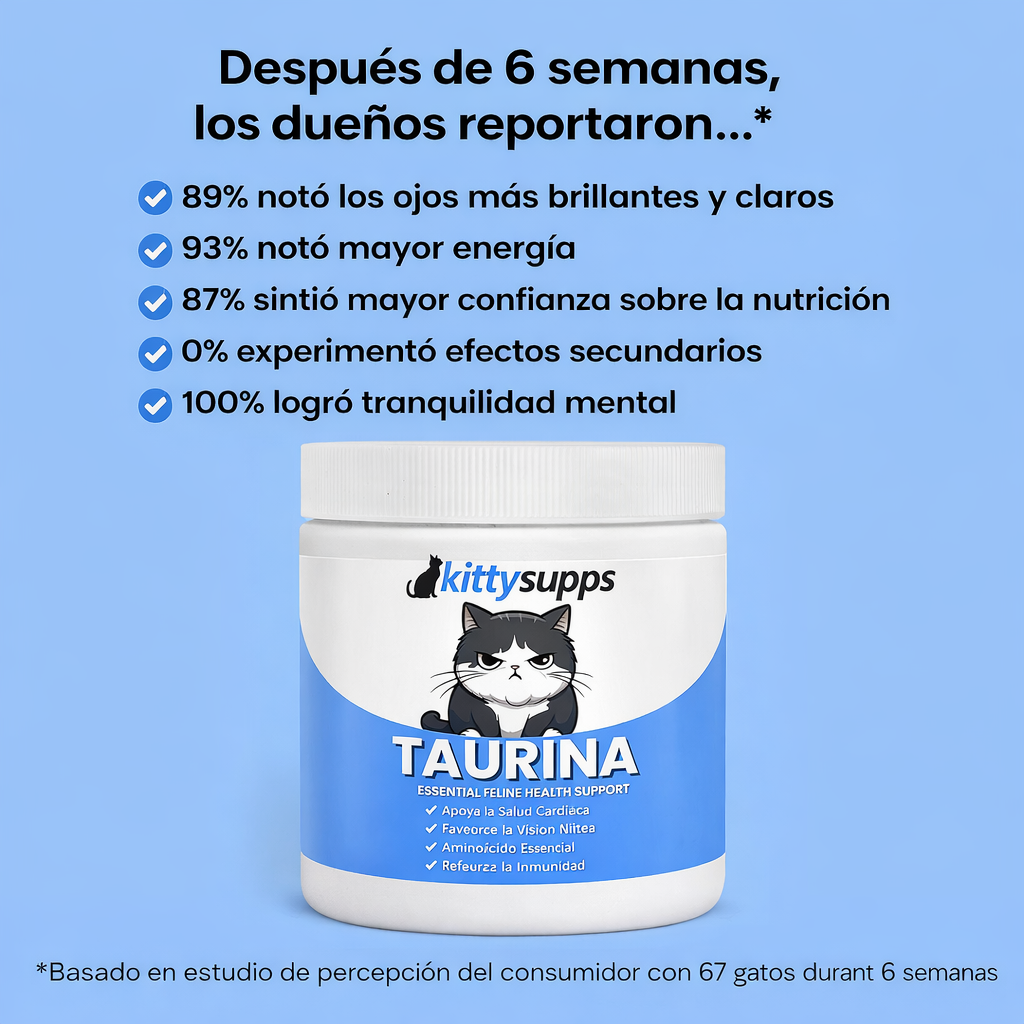 Suplemento Taurina Para Evitar Déficit Silencioso En Los Gatos
