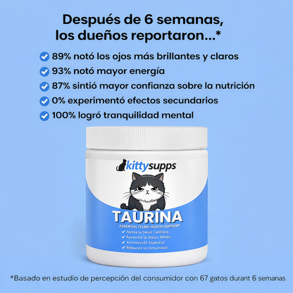 Suplemento Taurina Para Evitar Déficit Silencioso En Los Gatos
